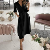 Dresses For Women Robe emme V Neck Floral Printed Boho Beach Dress Estidos de Fiesta Female Robe Vestido Floral