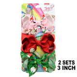 Pieces/Set JoJo Bows Jojo Siwa Rainbow Printed Knot Ribbon Bow For Girls Handmade Boutique Hair Clip Children Hair