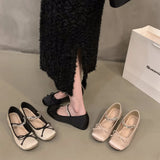 Zingj Pink Ballet Single Shoes Women's Shoes 2024 New French Spring And Fall Mary Jane Gentle Evening Shoes-Outfit