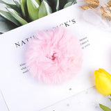 New Winter Plush Scrunchies Women Girls Imitation Mink Elastic Hair Rubber Bands Accessories Tie Hair Ring Holder