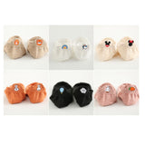 6 pairs of cute trendy socks female cartoon heel embroidery pure cotton women's socks casual sports funny ankle socks