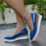 Size 2025 Spring And Autumn 2025 New Hemp Rope Pine Cake Bottom Shallow Breathable Head Lady Single Shoe
