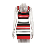 Women's Sexy Bareback Fashion Striped Babes Sling Bag Ass Skirt