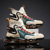 Men Sneakers Breathable Mesh Running Shoes Men Graffiti Sports Shoes Fashion No-slip Walking Jogging Shoes