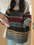 Oversize Jacquard Knit Jumper