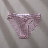 Women's Panties Mesh Lace Lingerie Temptation Low-waist Panties Transparent Hollow Out Briefs Women's Underwear