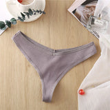 Cotton Feamle Underwear Sexy Panties Women Panties Low Waist Thong Underpants 6 Solid Color Pantys Intimates