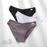 Women's Panties Women's Cotton Briefs Female Underpants V Waist Brief Underwear Plus Size Pantys Lingerie M-4XL
