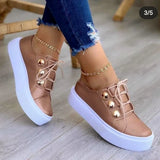 Zingj Size Casual Flat Single Shoes Women's New Round Head Thick Sole Casual Women's Single Shoes Wish- Outfit