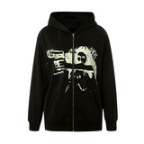 Zip up Hoodie women anime new graphics goth Sweatshirt Sport Coat Pullover grunge Gothic Long Sleeve Oversized hoodie