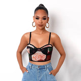 Women Autumn Winter Long Sleeve Square Collar Rose Printed Bodycon Package Hip Mini Dress 2020 Fall Clothes