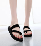 Shoes Woman Bohemian Flower Flat Slippers Summer Sandalias Non-slip Beach Shoes Flip Flops Flower Slipper High Heel