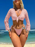 2023 New Special Mesh Three-Piece Swimsuit Sexy