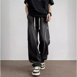 Niche Jeans Men 2025 New Spring And Autumn High Street Retro Old High Street Wide Legs Long