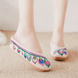 Zingj Sequined Nail Beads Pierced With Sandals In Women's Embroidered Cloth
