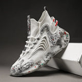 Graffiti Sport Shoes Designer Sneakers Good Quality Breathable Men Running Shoes Chunky Shoes Cushioning Jogging