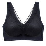 Sexy Latex Seamless Bra Women Push Up Underwear Gathers Shock-Proof Pad Female Intimate Fashion Soft Plus Size