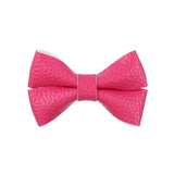 Pu Leather Bowknots Hair Clips For Cute Girls Handmade Hairpins Boutique Barrettes Headwear Kids Hair Accessories