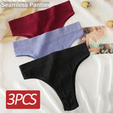 New Seamless Women's Panties Set High Waisted Thongs Woman Comfortable Women's Cotton Briefs Sexy Underpants For