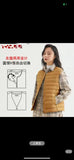Hot Style Autumn Winter New Down Vest Female Thin And Short Money Without Collar Vest Fashion Portable Coat Slim Tide-Outfit