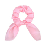 Color Women Hair Scrunchie Bows Ponytail Holder Hairband Bow Knot Scrunchy Girls Hair Ties Hair