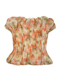 Sweet Wind Top 2025 Spring New Fresh And Comfortable Casual Fashion With A Word Shoulder Wood Ear To Wipe The