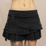 Zingj Street Personality Chicken Eye Low Waist Skirt 2023 Spring / Summer New Hot Girl