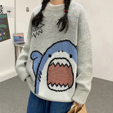 Sweater Men Women Clothing Outerwear Knitted Kawaii Clothes Harajuku Cropped Jumper Pull Tops Sweaters Long Sleeve