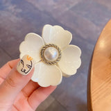 Flower Shape Hair Clips for Women Girls Hair Claw Chic Barrettes Claw Crab Hairpins Styling Bohemia Hair Accessories