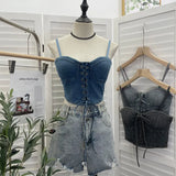 Real Beat With Chest Pad Adjustable Strap With Denim Vest Strap Strap Slings