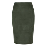 colors size S M L XL 2021 Women Winter Solid Suede Multi Package Hip Pencil Midi Skirt Autumn Winter Bodycon