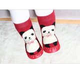 Indoor Sock Shoes Newborn Baby Socks Winter Thick Terry Cotton Baby Girl Sock with Rubber Soles Infant Animal Funny