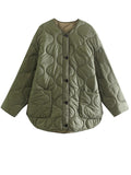 2022 New Loose Long Sleeve Cotton Coats Fashion Casual Button Pocket Winter Jacket Women Basic Light Warm Female