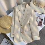 Zingj Spring Dress New Advanced Design Sense Blue Suit Jacket Female Korean Foreign Style Korean Version Casual Small Suit