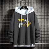 and Autumn New Long Sleeve Men Hooded Sweatshirt Tide Brand Fashion Korean Casual Loose Round Neck Long Sleeve Hoodie