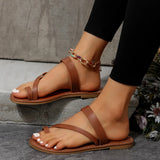 Outer-Wearing Toe Flat-Bottom Slippers Women Southeast Asia Retro Light Beach Cool Drag