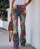 Zingj Style 2024 Imitation Jeans Plus Size Women Casual Pants Thin Pants Women-Outfit