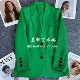 Suit Jacket Woman 2025 Spring And Autumn New Leisure Temperament Fried Street Suit Korean Version Suit Suit Dress