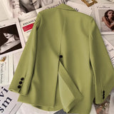 Zingj And Autumn Suit Jacket Female 2024 Autumn New Design Sense Korean Version Of Leisure Fried Street Trend White Suit