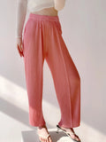 Folded 2025 New Fish Scale Pants Show Thin Set Of Leisure Pants Tight Waist Multi-Color Temperament Lazy