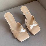 Princess Style Elegant Temperament Sandals Summer New Niche Design Feel The Toe Square Head And Cool