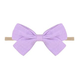 Cute Baby Headband For Girls Elastic Rope Turban Bows kids Stretch Princess Solid Hair Bands Headwear Hair
