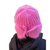 Zingj Wool Hat Female Autumn And Winter Personality Knitting Hem Warm Lash Knit