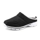 Plush Slippers Men Outdoor Heel Wrap Men Shoes EVA Anti-slip Thick Sole Platform Shoes Warm Women Winter Slipper for