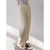 Folded 2025 New Fish Scale Pants Show Thin Set Of Leisure Pants Tight Waist Multi-Color Temperament Lazy