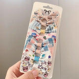 Grosgrain Ribbon Unicorn Printed Bowknot Hair Clips For Cute Girls Handmade Barrettes Hairpins Kids Hair