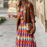 813 Spot 2025 Autumn New Women's Fashion Temperament Standing Collar Long Sleeves In The Long