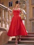 New High-End Women's Sexy Hanging Neck Broken Dress Dress Dress Dress Dress Dress