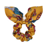 Chiffon Bowknot Silk Hair Scrunchies Women Pearl Ponytail Holder Hair Ties Hair Rope Rubber Bands Headwear Hair