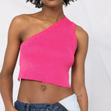 2022 Knitted Backless Crop Top Women Green Sleeveless Basic Summer Cami Tank Tops Sexy Off Shoulder Casual